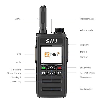 Amazon.com: Zello 4G LTE&WiFi POC walkie Talkie - Bluetooth